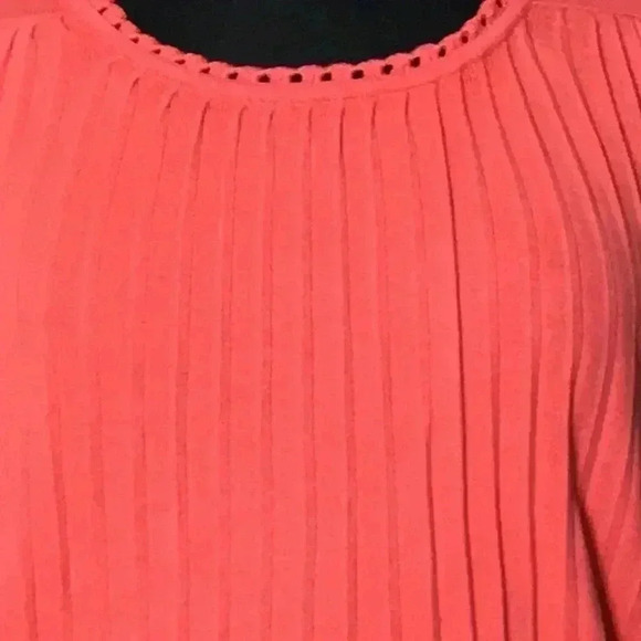 Moth Ribbed Pleated Front Lightweight Sweater Size S - Picture 3 of 5